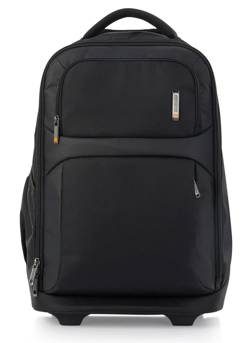 American Tourister  Segno 2.0 Wheeled Laptop Bag, 32L Capacity, Polyester, Black|Front Storge Pocket|15.6" Laptop Compartment|Bottle Holder|Tractum Suspension - 3 Years International Warranty  | Best Price UAE